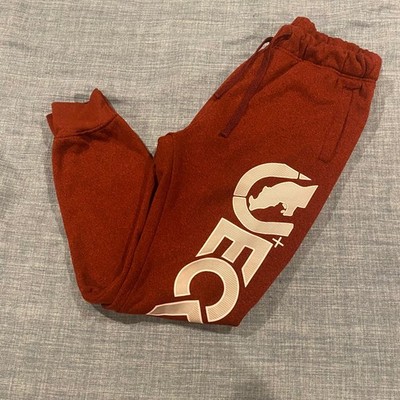 Ecko Unltd Mens Fleece Jogger Sweatpants Red Heather Large Logo Graphic L Rhino