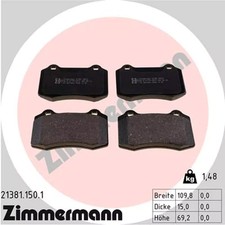 Bremsbeläge vorne ZIMMERMANN 21381.150.1 PEUGEOT 208 1.2