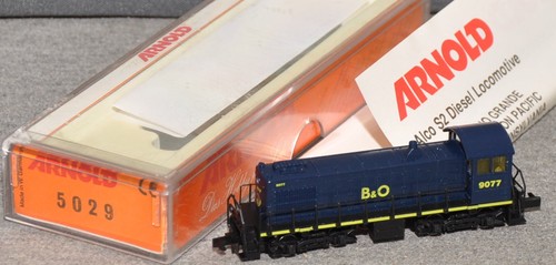 Arnold 5029 US-Diesellok  BR 9077  "B & O"  dunkelblau  neuwertig OVP Spur N | Zustand: Gebraucht