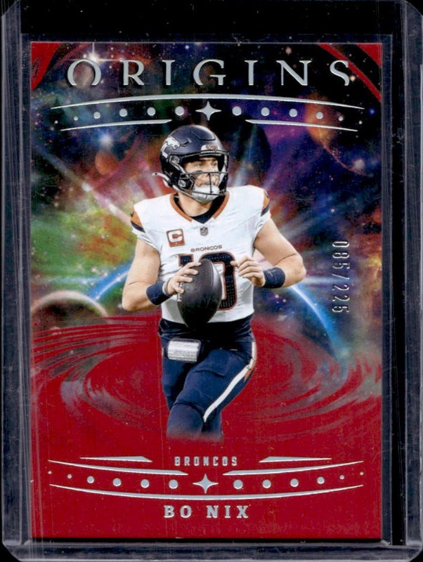 2025 Panini Origins Bo Nix Red #/225 Broncos