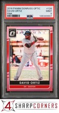 2016 PANINI DONRUSS OPTIC PINK #126 DAVID ORTIZ HOF POP 1 PSA 9