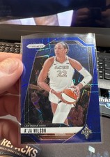 2024 Panini Prizm WNBA - A'ja Wilson #86 Blue Velocity Prizm
