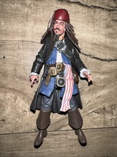 Disney Pirates Of The Caribbean Jakks jac Sparrow Action Figure 4" HTF w/ Sword
