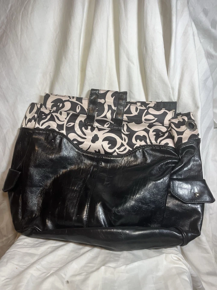 Miche-Vanessa Bolso Floral Blanco y Negro Shell Foto 3 de 4