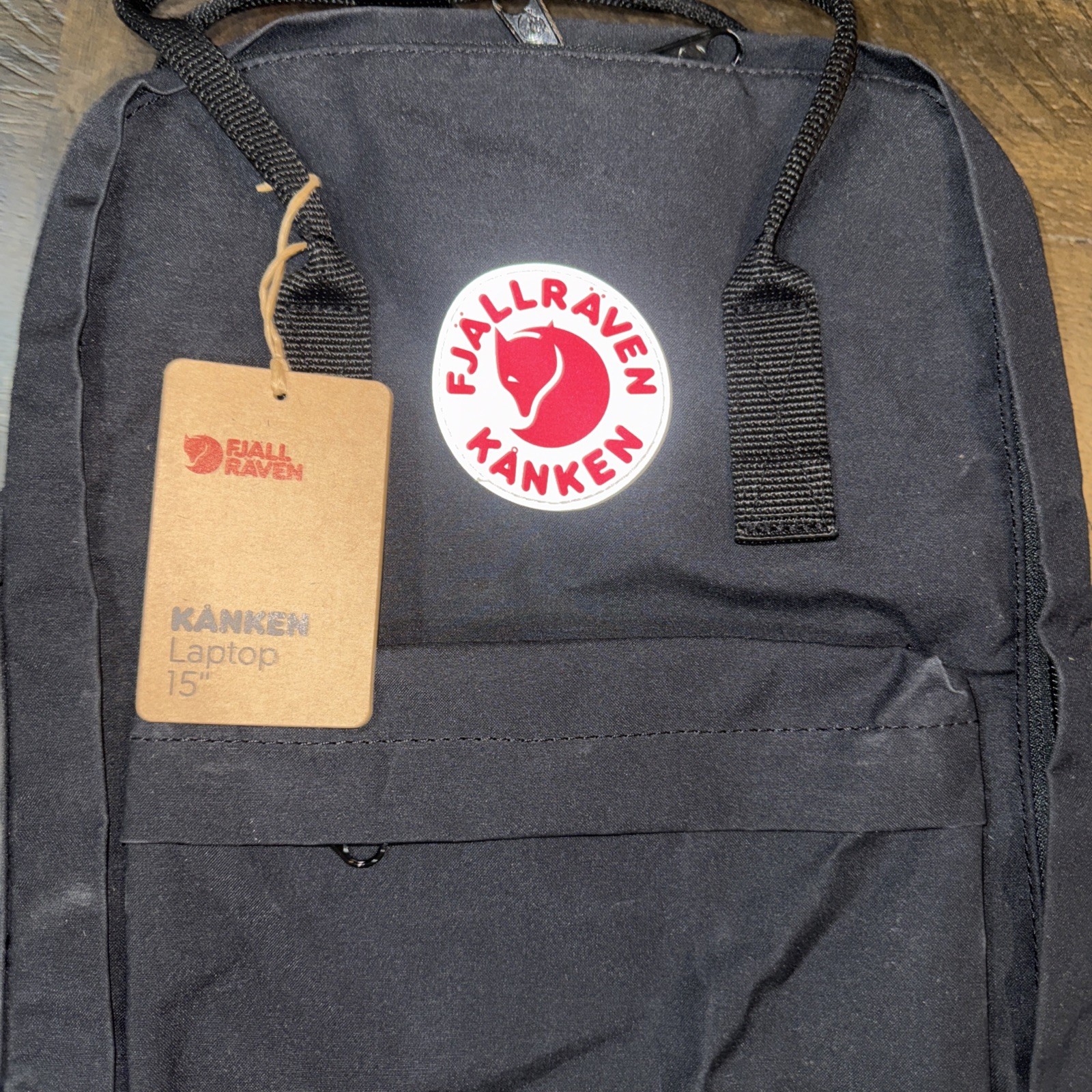 Fjällräven Kanken Unisex Laptop Backpack 15”   BLACK  23524