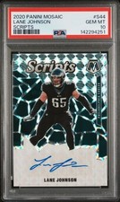 PSA 10 Lane Johnson 2020 Mosaic Scripts AUTO #S44 SP Eagles Super Bowl Champion