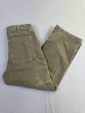 Abercrombie  Fitch Pants Mens 32x28 Green Baggy Carpenter Wide Leg Workwear