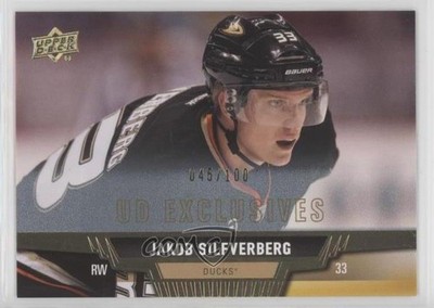 2013-14 Upper Deck UD Exclusives 45/100 Jakob Silfverberg #274 k5i