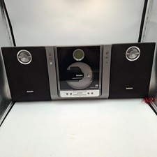 Phillips MC235B Micro System CD Player AM/FM Radio With Speakers - Working