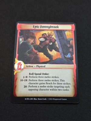 EPIC DONNYBROOK - LEGENDARY FOIL - 188 - KS WARLORD: SAGA OF THE STORM - ITA
