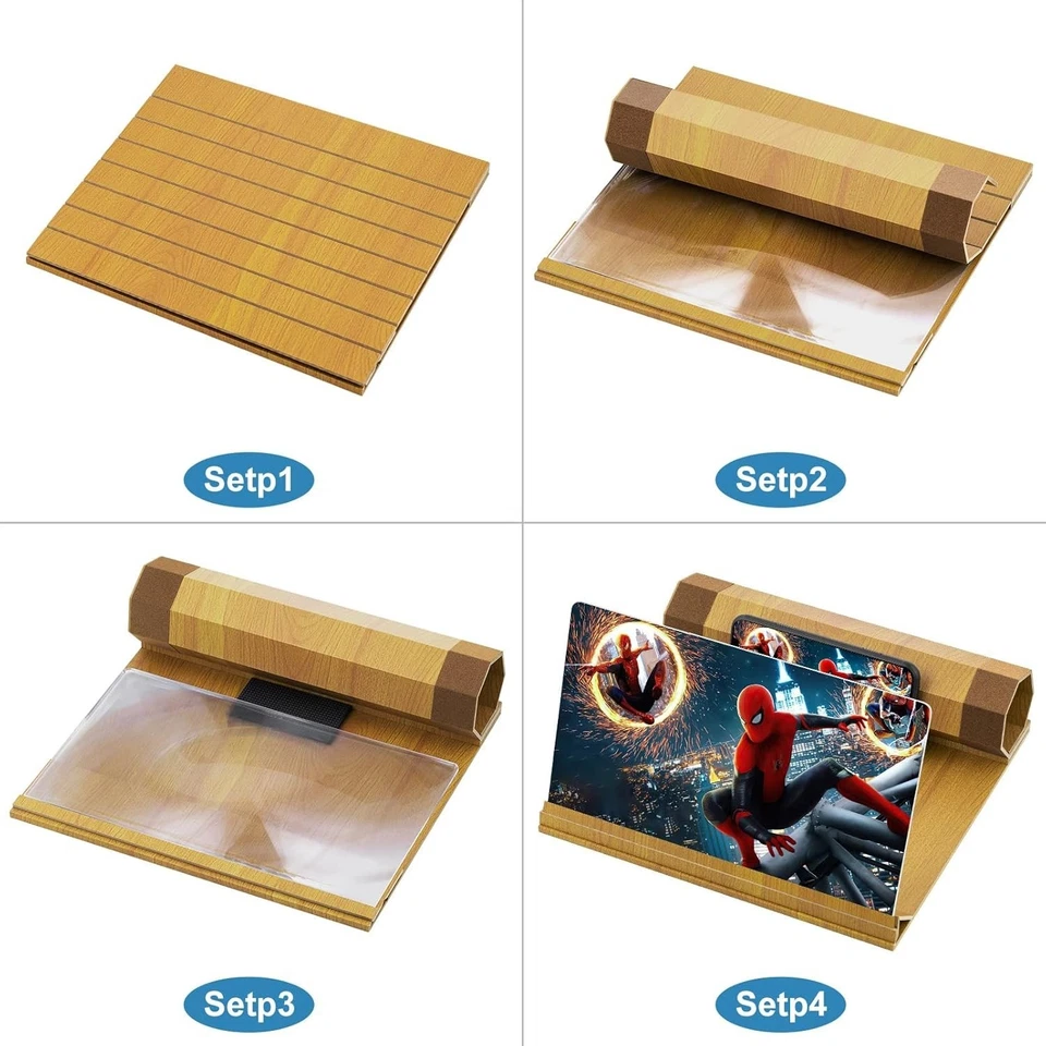 14‘’ Screen Magnifier for Smartphone, Mobile Phone 3D Magnifier Screen Expanders - Image 3 of 4