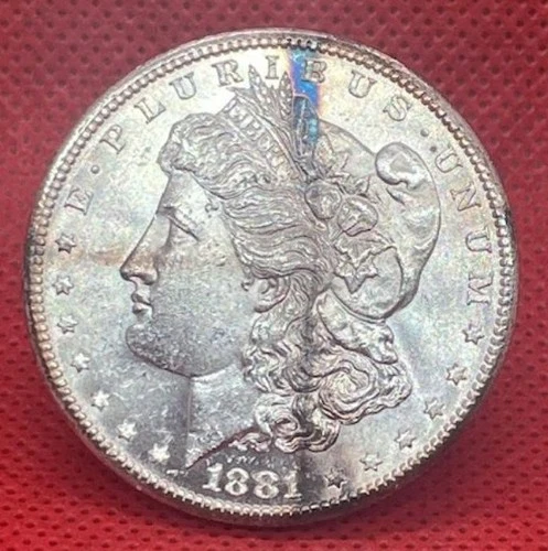 1881 S - GEM/BU Morgan Silver Dollar - Proof Like Fields - Flawless Reverse