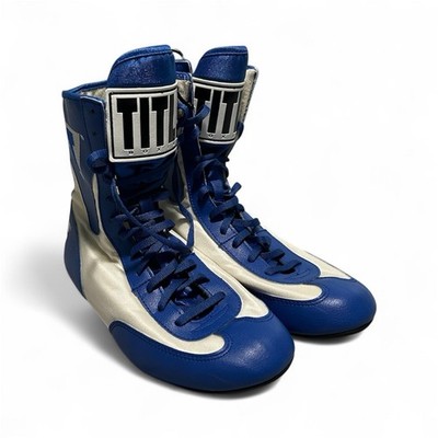 Title Boxing Speed Flex Encore Mid Top Boxing Shoes Blue Men s US Size 7 EUR 40