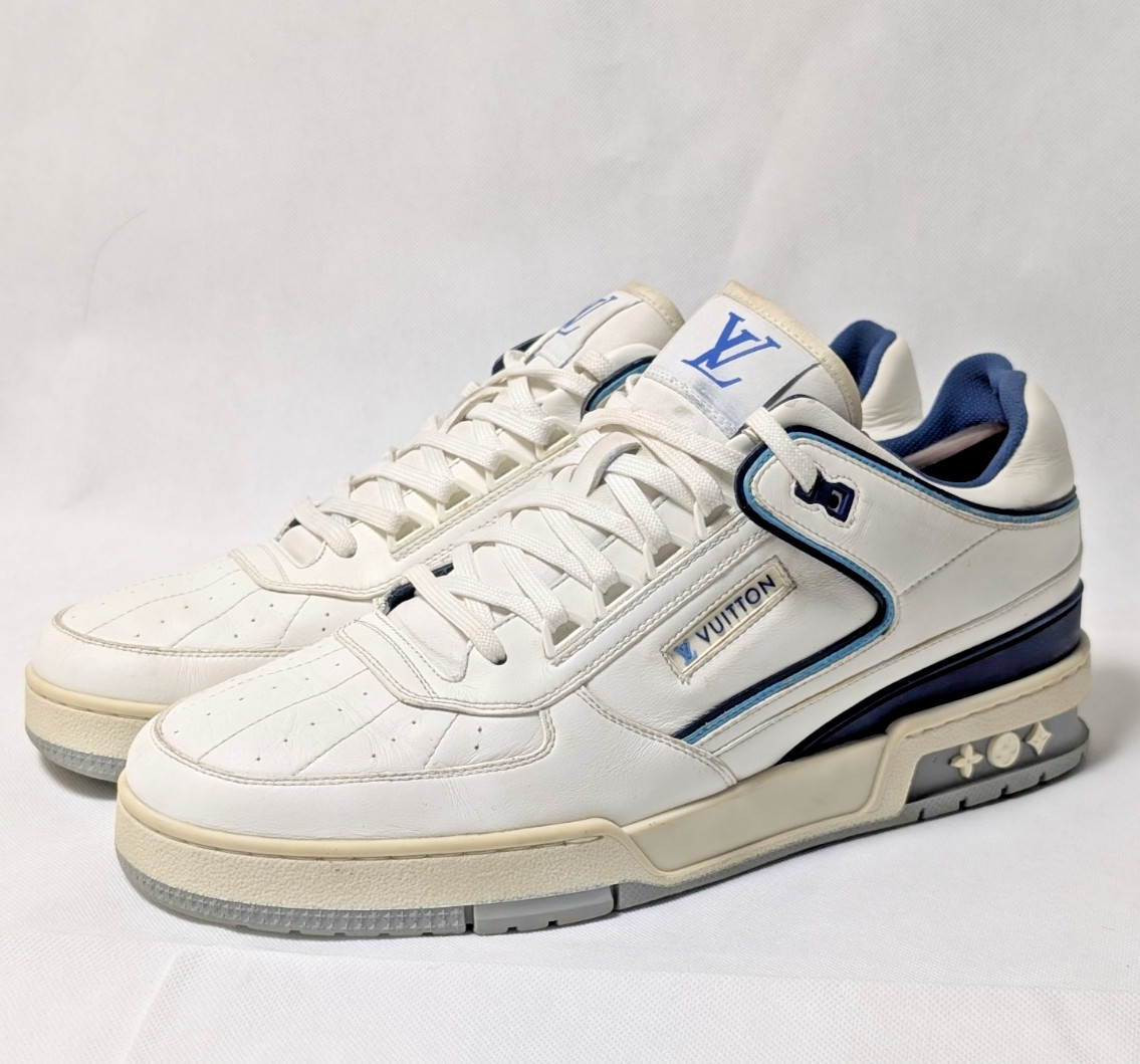 Louis Vuitton Sneakers White Blue US 9.5 UK 8.5