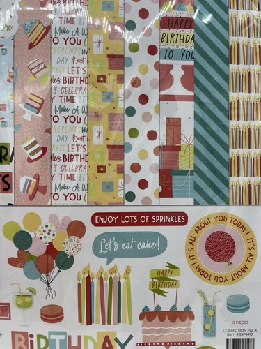 PhotoPlay Sammlung Paket 12"X12" - Geburtstag Glitzer (1er Pack) Scrapbooking Neu - Bild 6 von 11
