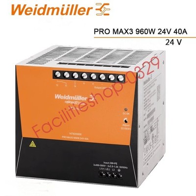 1pcs Weidmuller Power Supply Module PRO MAX3 960W 24V 40A 1478200000 DHL/FedEx
