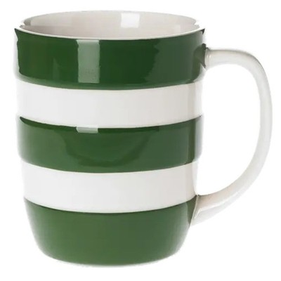 Becher: 1 x 340ml / 12oz Cornishware Adder Green Becher, Keramik