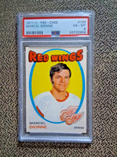 1971-72 O-PEE-CHEE OPC HOCKEY SET MARCEL DIONNE RC #133 PSA 6 EX-MT, Rookie! HOF