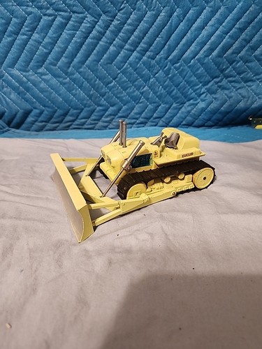 VINTAGE 1960S CORGI MAJOR TOYS EUCLID TC-12 TRACTOR CRAWLER BULLDOZER GREEN TOY