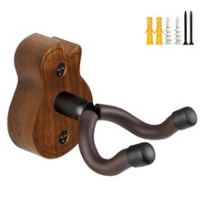 Guitar Wall Mount, Acacia Wood Guitar Hanger, U-Shaped Guitar Wall Hanger Mou...