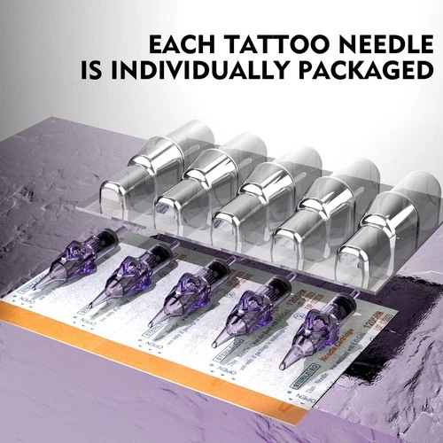 Tattoo Needle Cartridges Professional Sterile Size 50Pcs Mixed RL RS RM M1 image 7