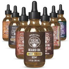 Sweet Tobacco Beard Oil for Men - Natural Mens Beard Oil with Argan Oil and Jojo