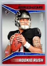 2022 Rookies & Stars Desmond Ridder Rookie Rush True Blue 16/49 Atlanta Falcons