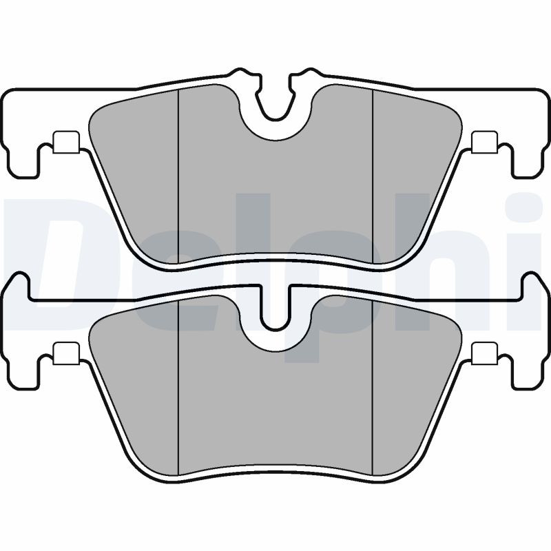 Kit de plaquettes de frein DELPHI LP2286 pour sécuriser les trajets en BMW Série 1