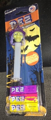 (2010) Glow In The Dark WITCH (Purple Hair) PEZ Candy & Dispenser - Unopened
