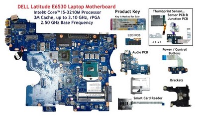 Dell Latitude E6530 15.6'' Intel Core i5-3210M 2.5GHz Motherboard LA-7762P