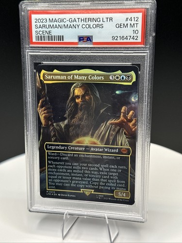 Saruman of Many Colors Foil PSA 10 Gem Mint LOTR Magic MTG Middle Earth