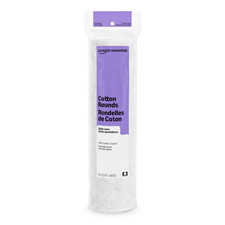 Essentials Hypoallergenic 100% Cotton Rounds, 100 Count (2 pack)