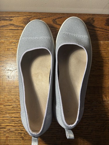 Vionic Uptown Damen-Slipper Skimmer Strickstoff Blue Mist/Silber US 9,5 - Bild 2 von 6