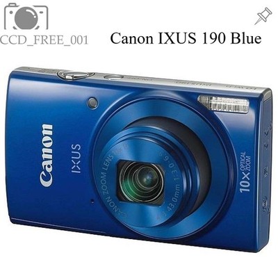 Canon PowerShot ELPH 200 IS / IXUS 190 / IXY 210 CCD Digital Camera 20.0 MP Blue