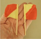 Vintage 1964 Hasbro GI Joe Sailor #7607 Navy Attack Set Pair Semaphore Flags C8