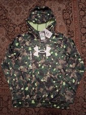 New Boy's Under Armour Hoodie Size Youth Large NWT Camo Sweatshirt MSRP 45