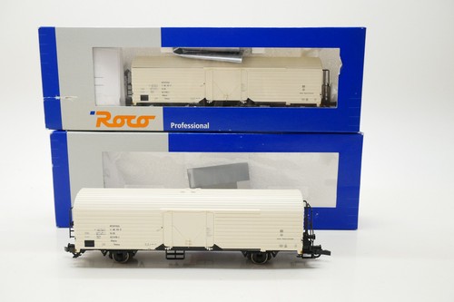 Roco H0: 2 x  47544 Güterwagen Kühlwagen Interfrigo der DR - Wie neu | Condition: Neu