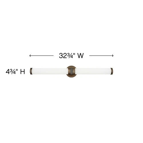Hinkley Lighting 5074 Bronze Remi 33"W Bath Bar With Integrated Led - Picture 3 of 5