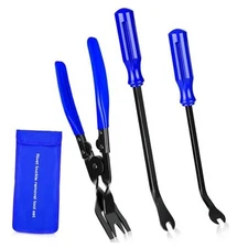 3 PCS Clip Removal Tool,Clip Pliers Fastener Remover,Car Trim Rivet blue