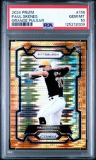 2024 Panini Prizm PSA 10 Paul Skenes /399 * Orange Pulsar * Rookie RC Pirates