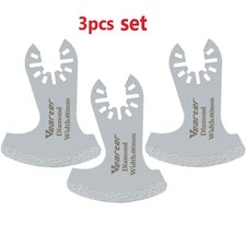 Vearter 3Pcs Diamond Multi Tool Oscillating Blades Set  Mortar Grout Removal