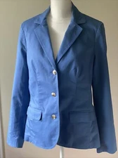 L.L Bean Women’s Blue Button Up Jacket Size m Light