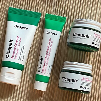 DR JART choose CICAPAIR CLEANSER TIGER COLOR CORRECTOR BAKUCHIO SERUM Lip Mask