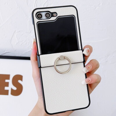 HandyHülle Für Samsung Galaxy Z Flip5 Flip4 3 Luxus Hart Ringhalter Case Cover