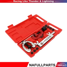 7 Dies Double Flaring Tool Kit Tubing Bender Pipe Cutter Brake Line Copper New