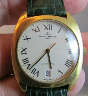 18K Gold BAUME & MERCIER AUTOMATIC MV045176 Mans WATCH PERFECT 
