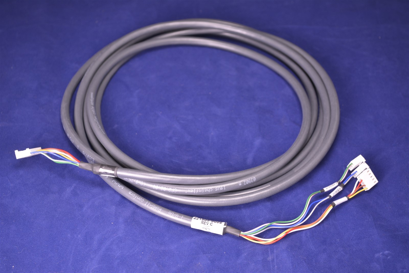 Brooks Automation Cable Assembly Part 221505 POD In / Output Picker B 8 Wire 12'
