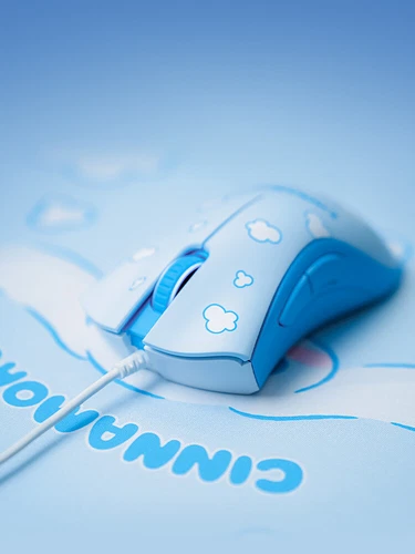Razer x Sanrio Cinnamoroll DeathAdder Essential Gaming Mouse and Mouse Pad Combo - Picture 5 of 5