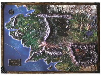 The Lord of the Rings 3D Map: A Middle-earth Masterpiece by J.R.R.