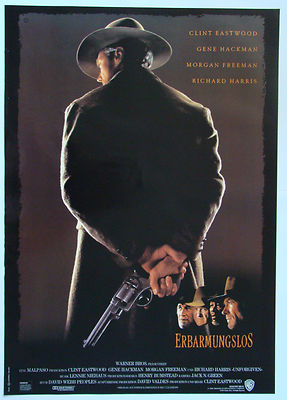 Erbarmungslos UNFORGIVEN Clint Eastwood - Filmplakat DIN A1 (gerollt)